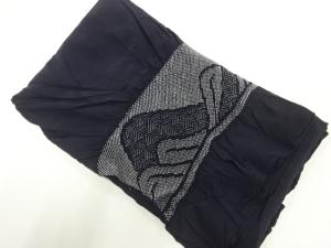 正絹　絞り山並模様男物兵児帯